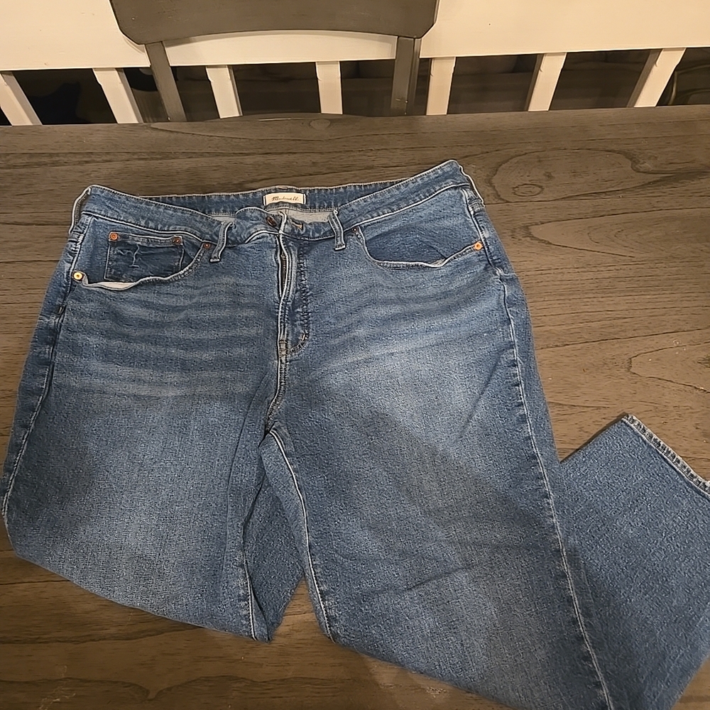 Madewell Women's Straight Leg Blue Jeans Madewell Woman’s Jeans The Perfect Vint